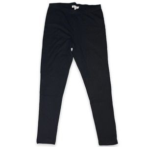 Workshop NWT Black Elastic Waist Mid Rise Cotton Blend Classic Leggings Size M